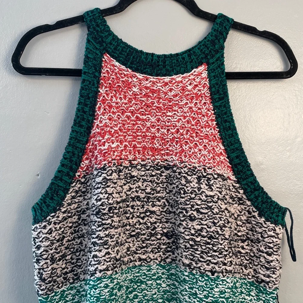 Anthropologie Maeve Multicolored Knit Sweater Tank Size Large